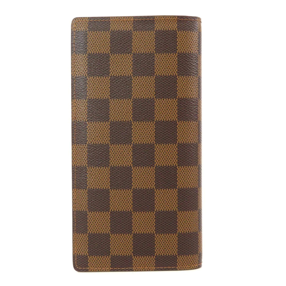 Louis Vuitton Brazza Portefeuille Canvas Wallet Damier Long Brown